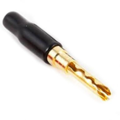 Разъем акустический Black Rhodium Banana Z plug Gold plated до 4.0 mm black